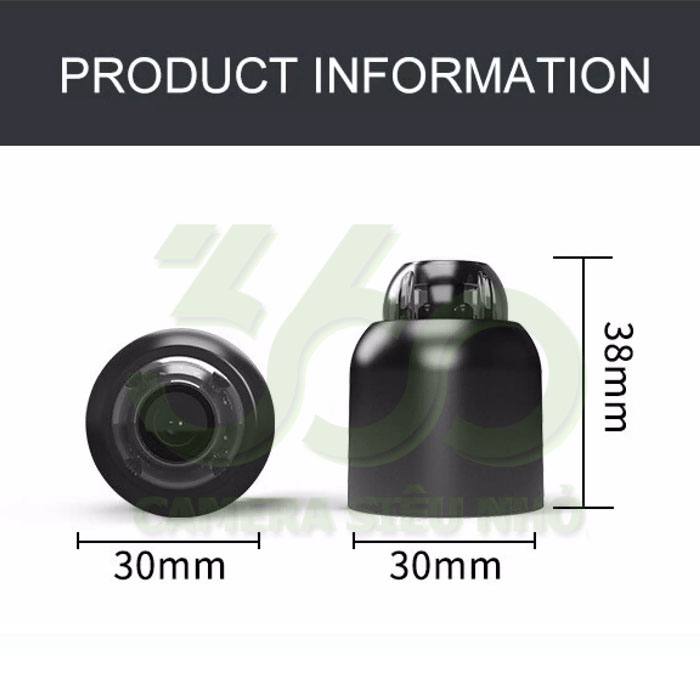 kích thước của camera siêu nhỏ wifi x5