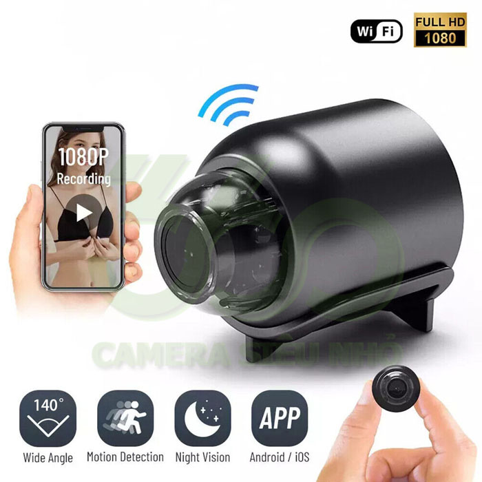 camera siêu nhỏ x5 hỗ trợ hồng ngoại quay đêm