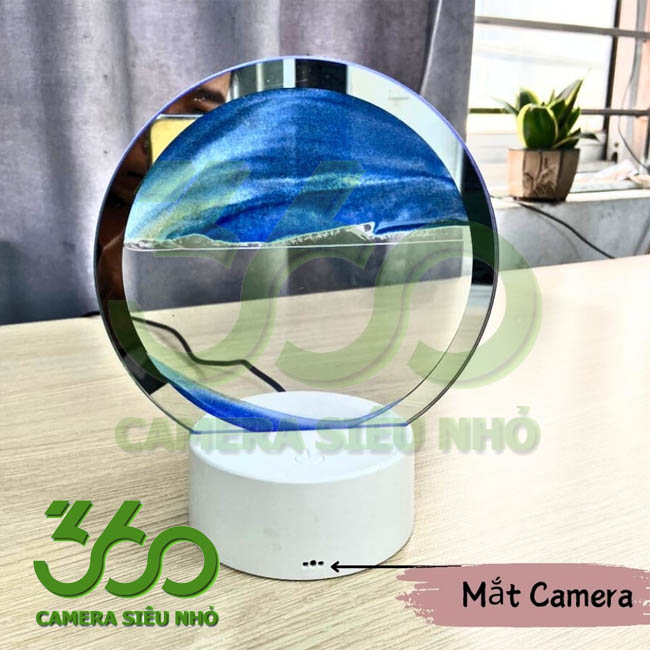 Camera đèn tranh cát có mắt camera siêu nhỏ giấu bên trong siêu kín đáo