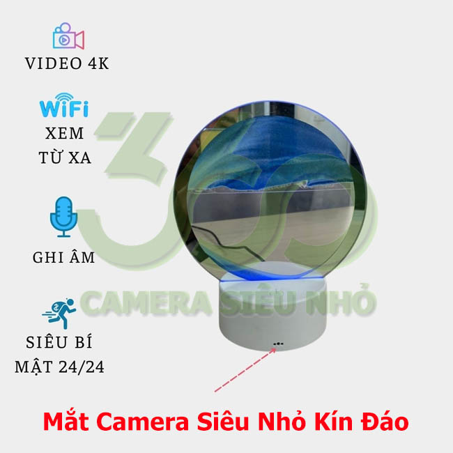 Camera ngụy trang đèn tranh cát wifi full hd 4k mới nhất hiện nay