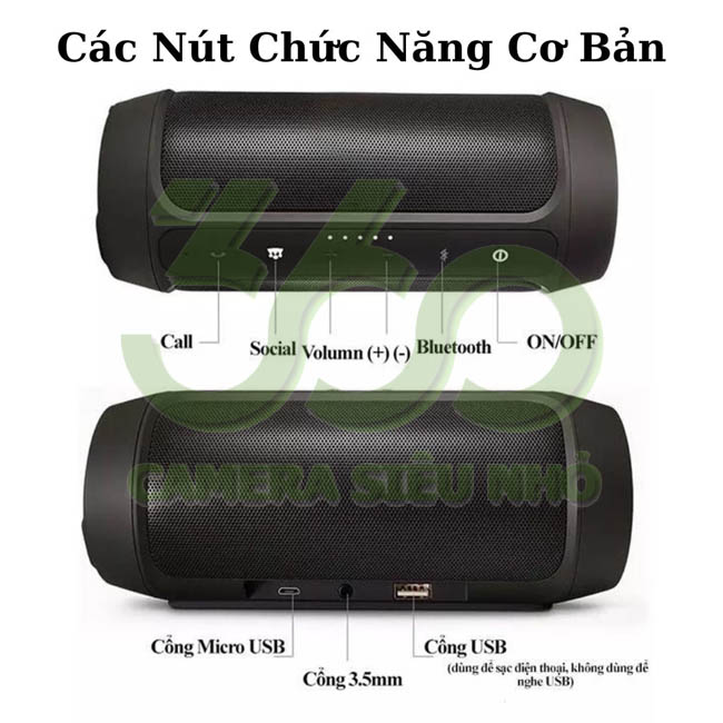 Camera loa bluetooth vừa ghi hình, vừa nghe nhạc