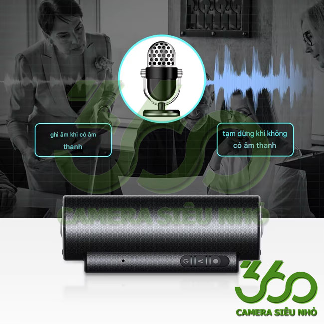 Hỗ trợ tính năng ghi âm thông minh tự động ghi khi có âm thanh người nói chuyện