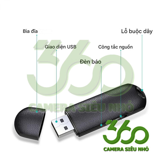 Cấu tạo đơn giản của USB ghi âm chuyên nghiệp G5