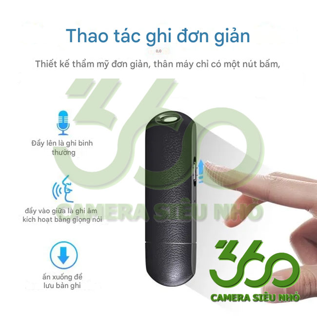 USB ghi âm chuyên nghiệp G5 thao tác đơn giản dễ dàng sử dụng